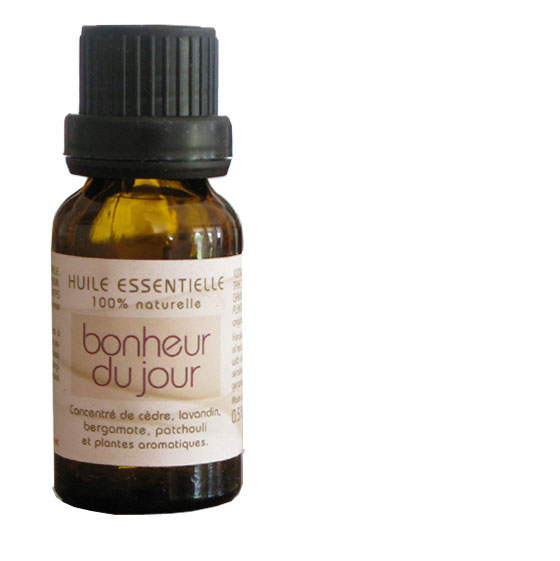 15ML - FLACON d'huiles essentielles naturelles "Bonheur du Jour"