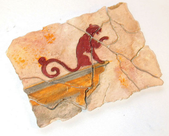 PM15 - ARCHÉOPUZZLE : FRESQUE ANTIQUE À LA PANTHÈRE