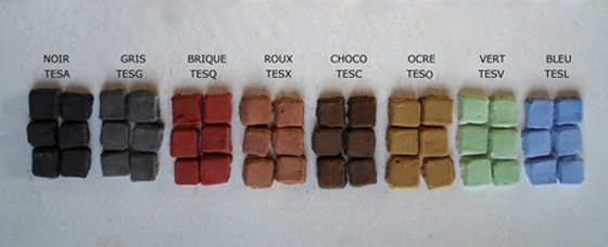 TESI - Lot de 500 tesselles vrac mélange 8 TONS VIFS